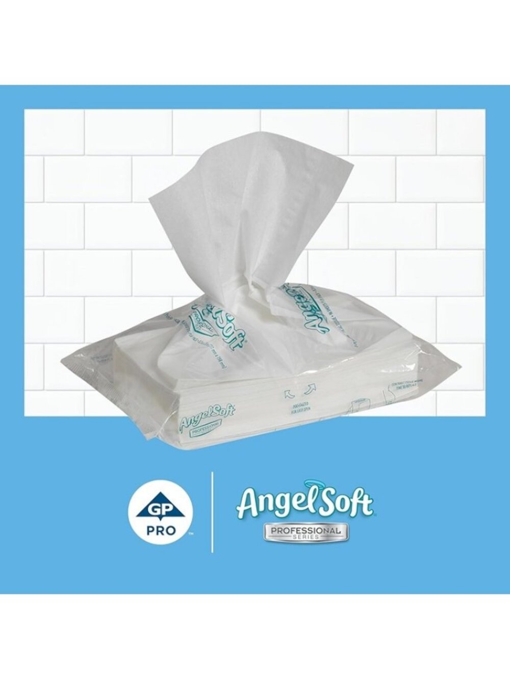 5 Packs Georgia-Pacific Angel Soft Professional  Polyflex 2-Ply  Tissue kleenex
